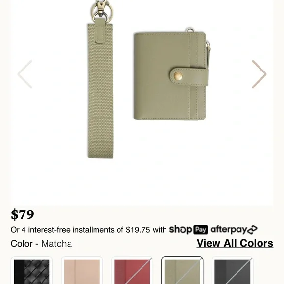 Andar the Lo Olive Green Wallet with Strap - Picture 2 of 5